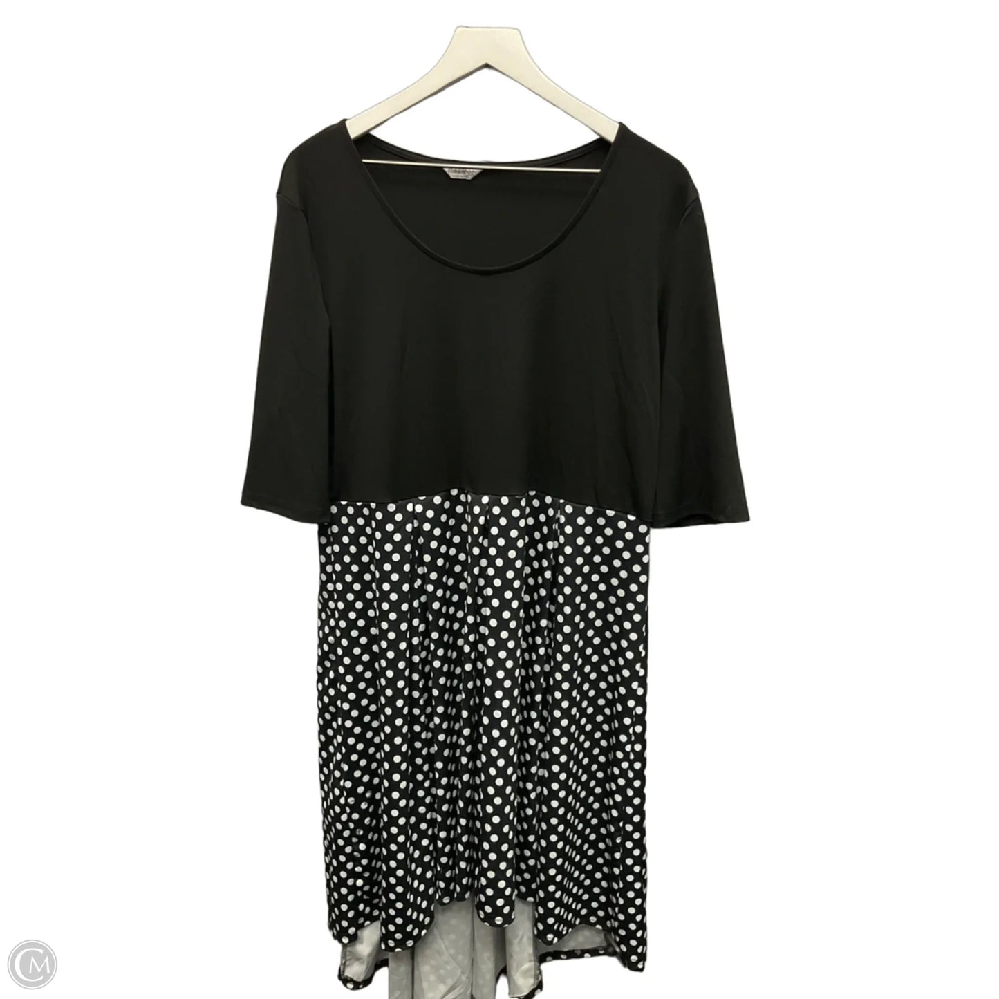 Dress Casual Midi By Clothes Mentor In Black & White, Size: Xxl