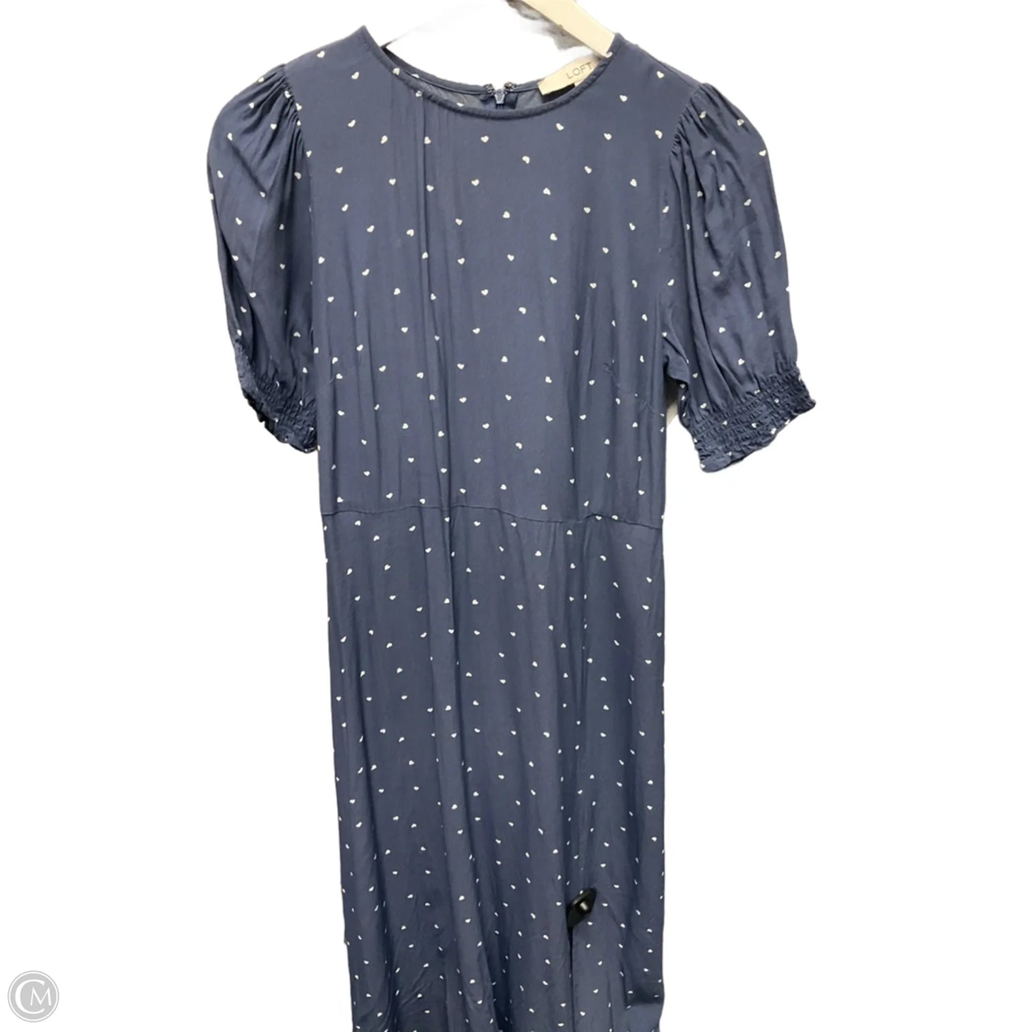 Dress Casual Midi By Loft In Blue, Size: S