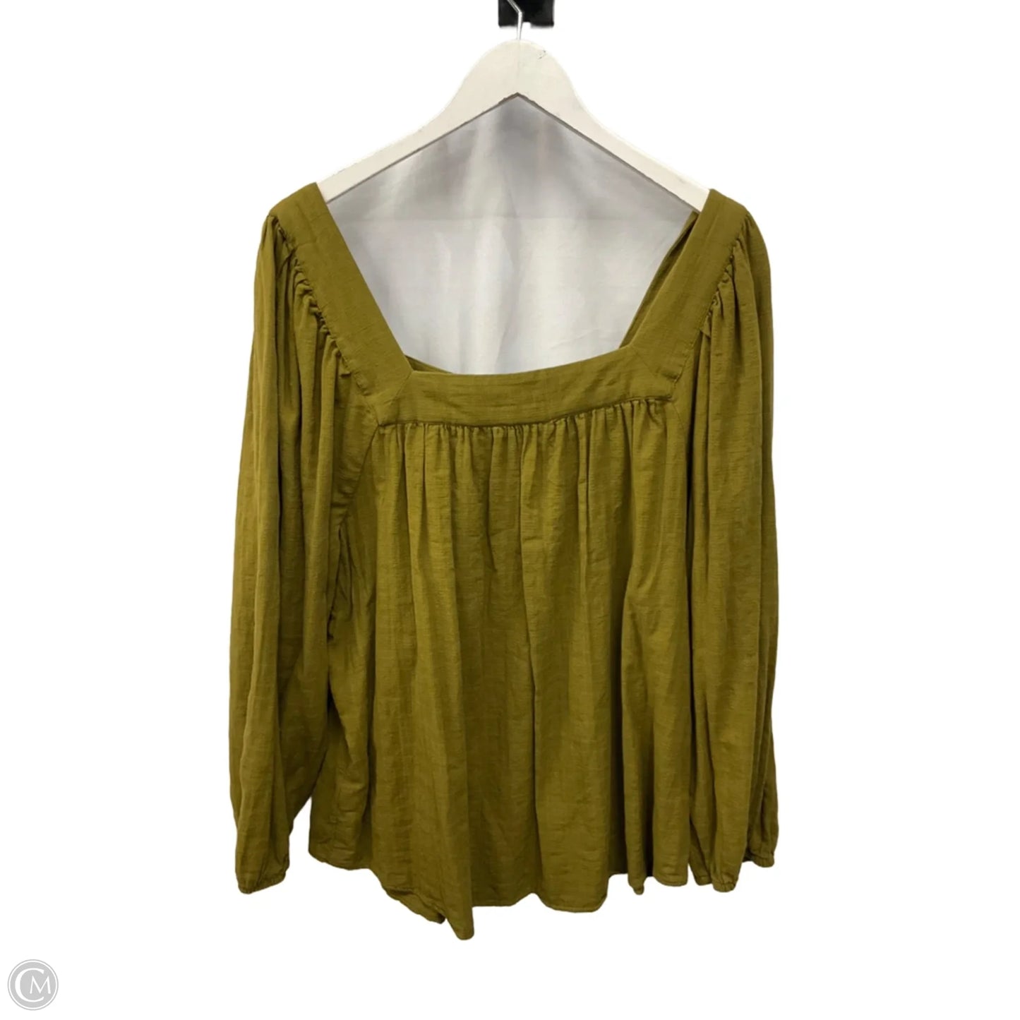 Top Long Sleeve By Sonoma In Green, Size: 3x