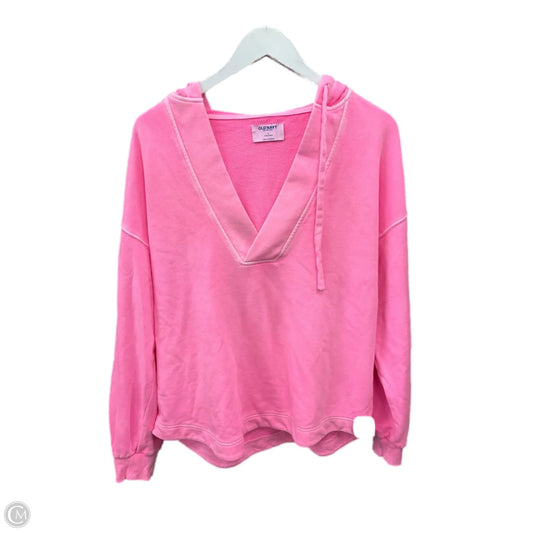 Sweatshirt Hoodie By Old Navy In Pink, Size: S