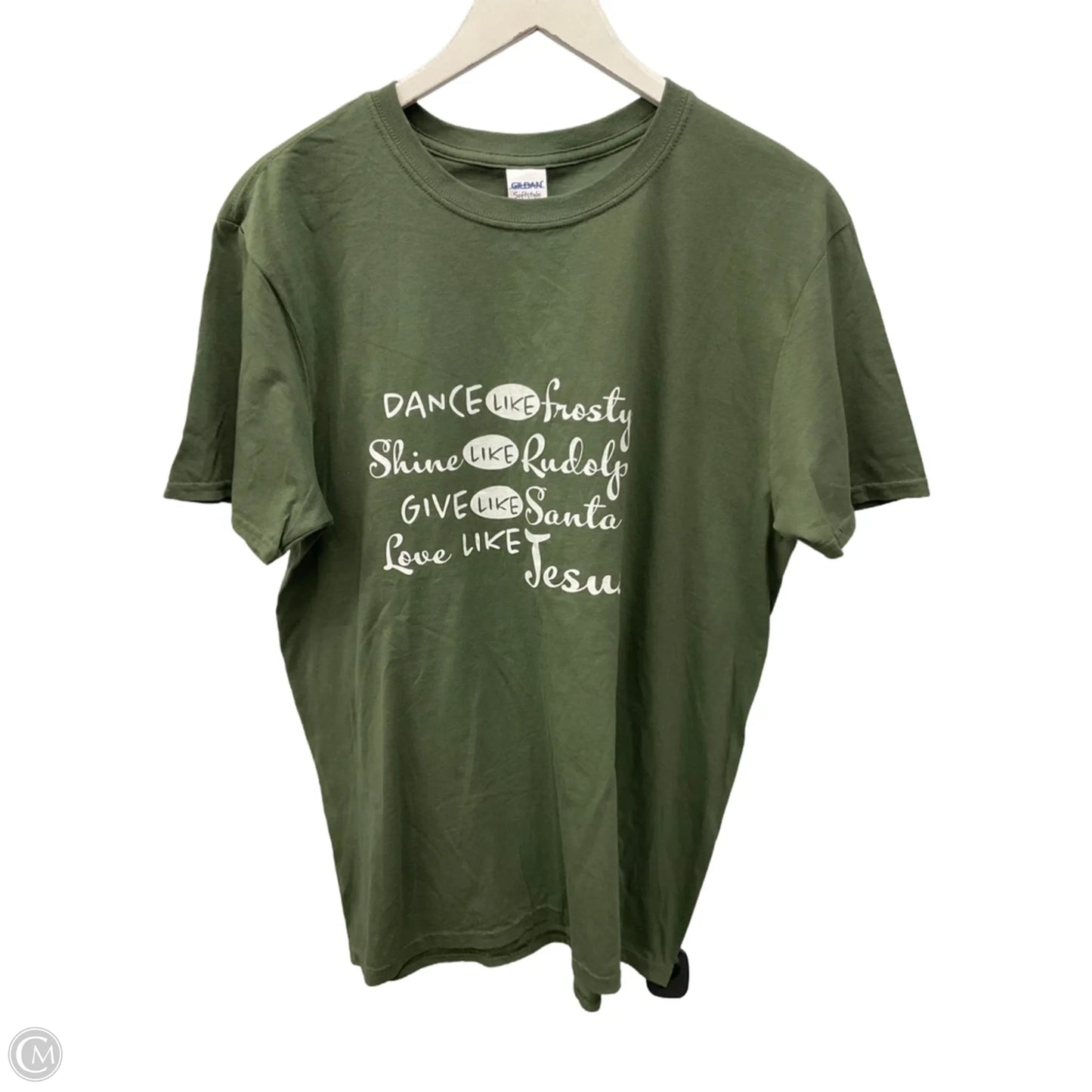 Top Short Sleeve Basic By Gildan In Green, Size: L