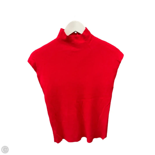 Sweater Short Sleeve By Ann Taylor In Red, Size: M