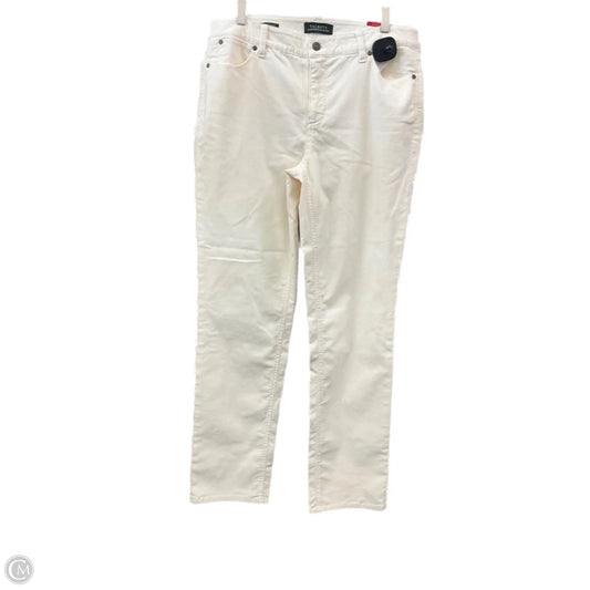Pants Corduroy By Talbots In Cream, Size: 10