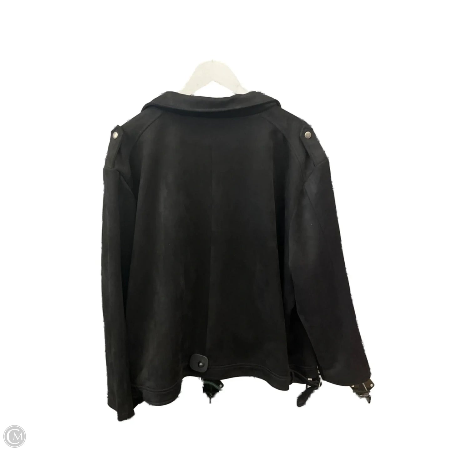 Jacket Moto By White Birch In Black, Size: 3x