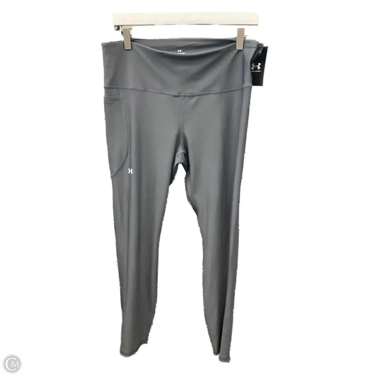 Athletic Leggings By Under Armour In Grey, Size: Xl