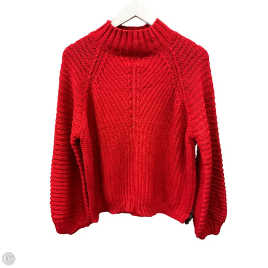 Sweater By Clothes Mentor In Red, Size: L