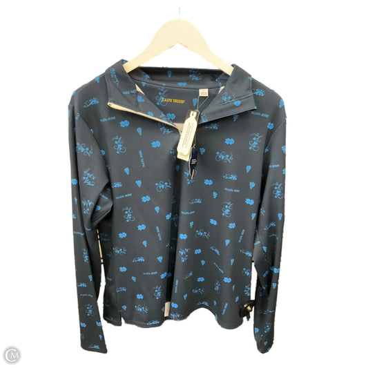 Athletic Jacket By Clothes Mentor In Navy, Size: L
