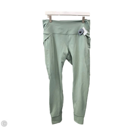 Athletic Leggings By Avalanche In Green, Size: L