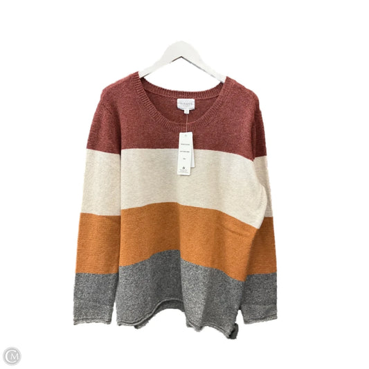 Sweater By Clothes Mentor In Red & Tan, Size: Xxl