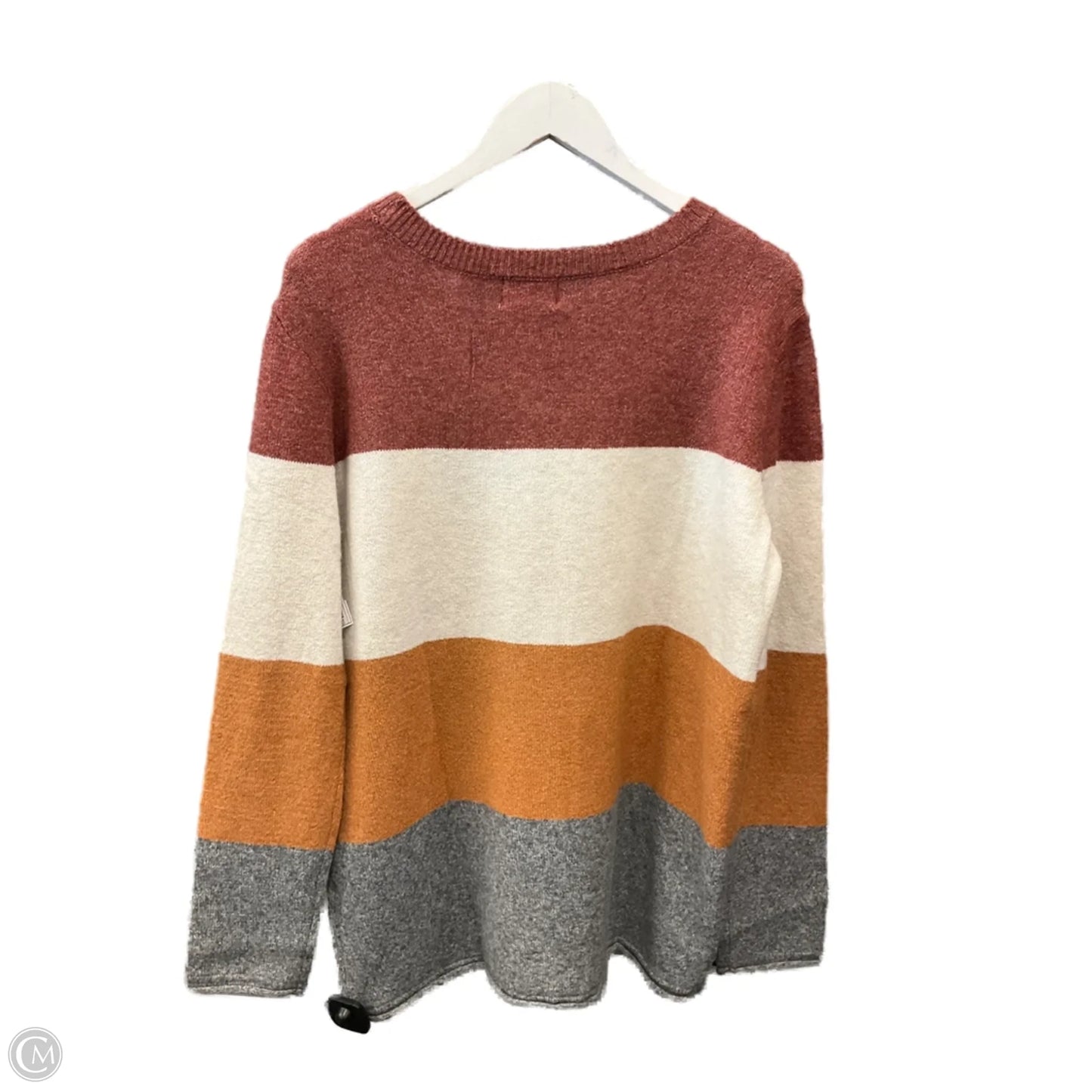 Sweater By Clothes Mentor In Red & Tan, Size: Xxl