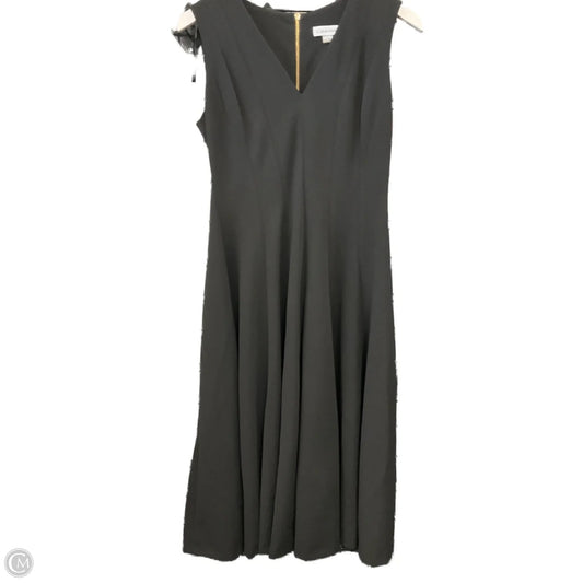 Dress Casual Midi By Calvin Klein In Black, Size: 8