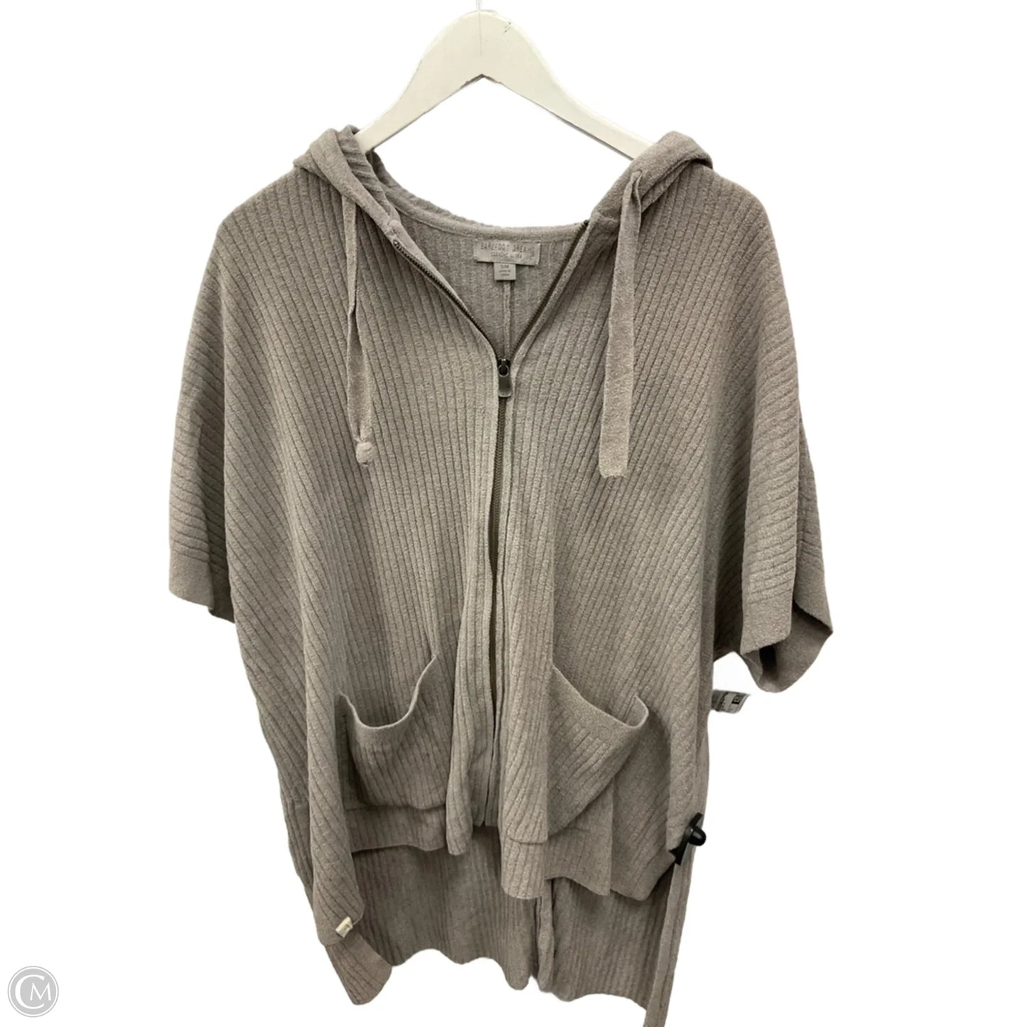 Sweater Short Sleeve By Barefoot Dreams In Grey, Size: S