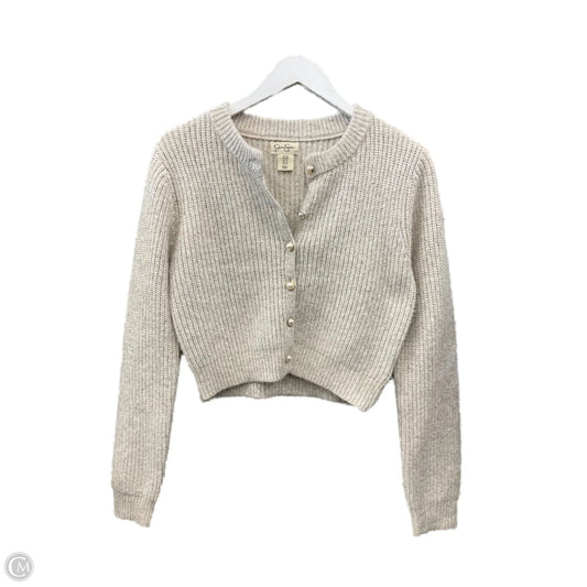 Sweater Cardigan By Jessica Simpson In Cream, Size: M