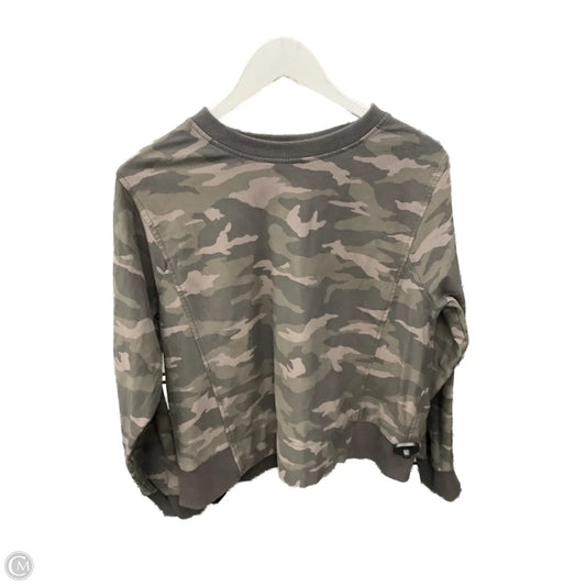 Athletic Sweatshirt Crewneck By Athleta In Camouflage Print, Size: M