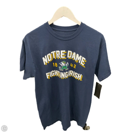 Top Short Sleeve By Clothes Mentor In Navy, Size: M