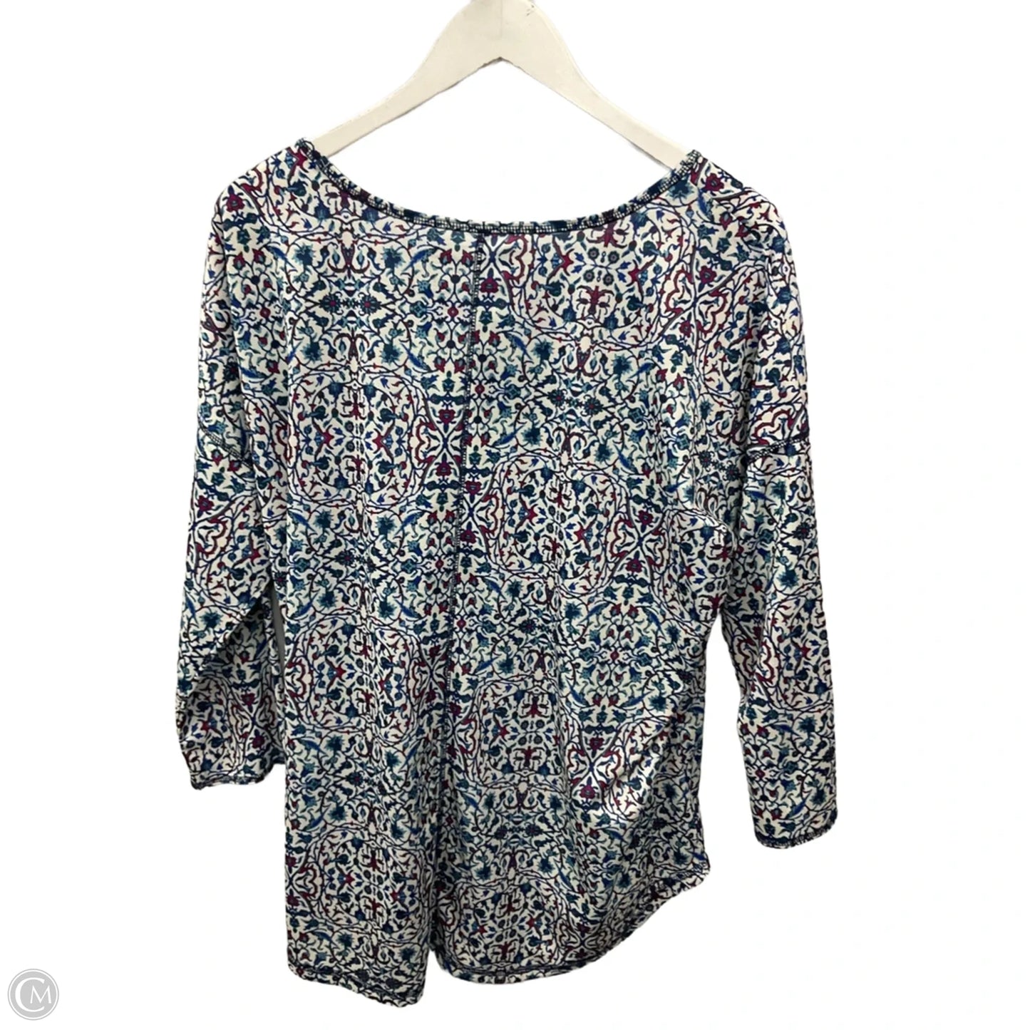 Top Long Sleeve By St Johns Bay In Blue & Purple, Size: Xxl