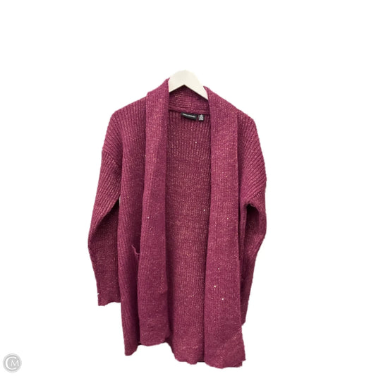 Sweater Cardigan By Clothes Mentor In Purple, Size: M