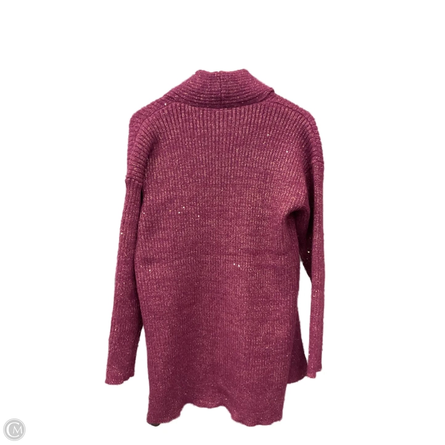 Sweater Cardigan By Clothes Mentor In Purple, Size: M