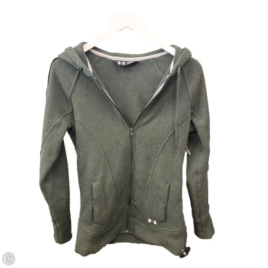 Athletic Sweatshirt Hoodie By Under Armour In Green, Size: S
