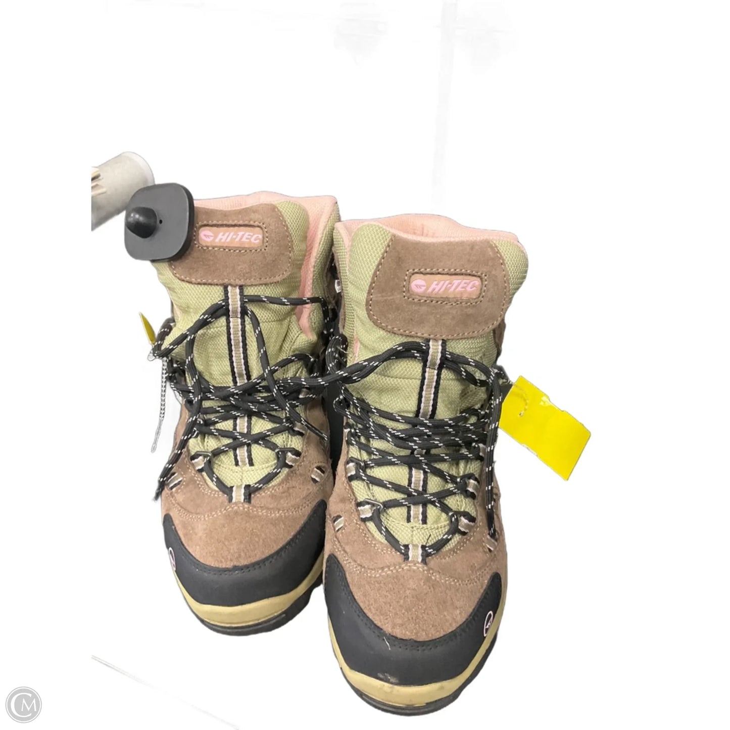 Boots Hiking By Clothes Mentor In Green & Tan, Size: 8