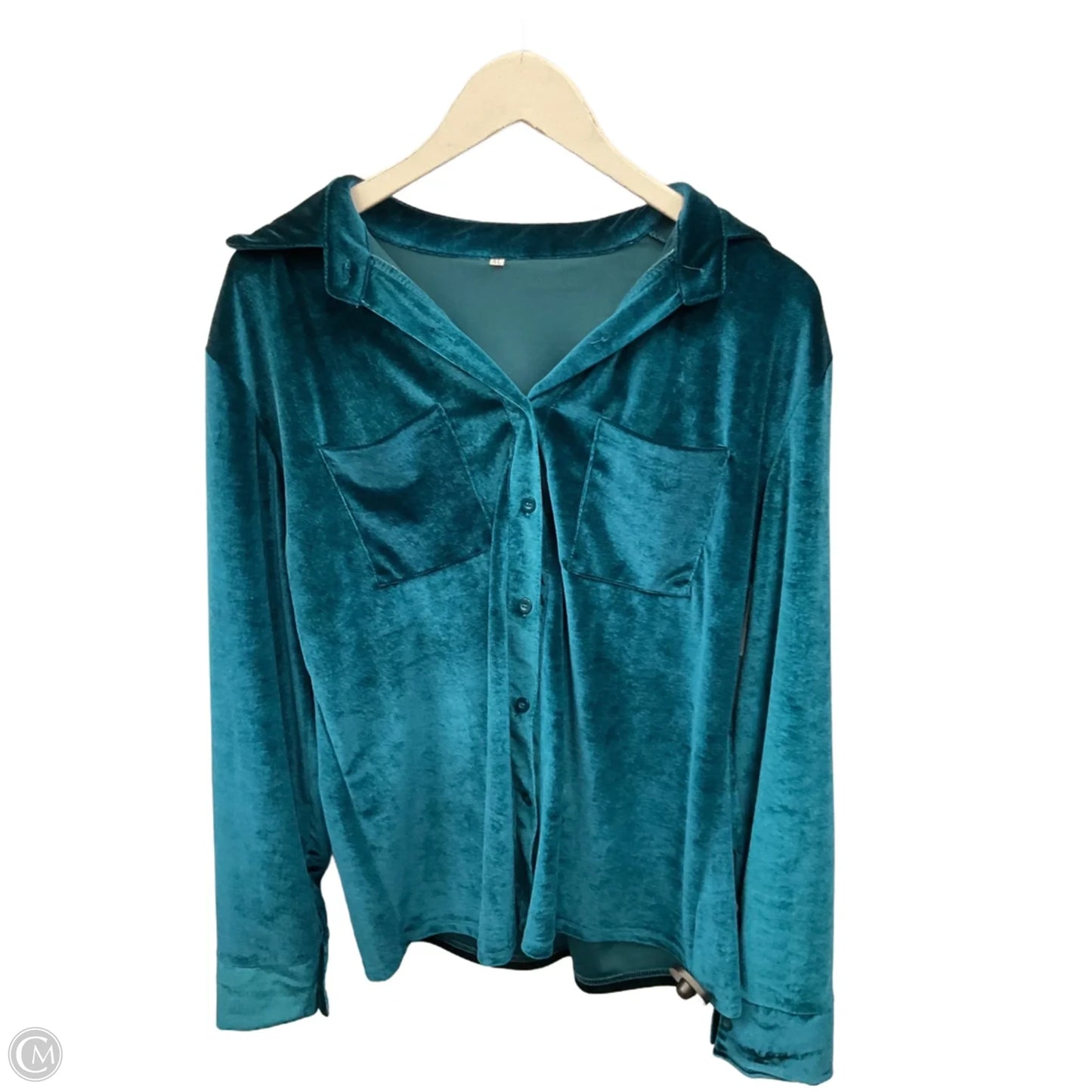 Top Long Sleeve By Clothes Mentor In Green, Size: Xl