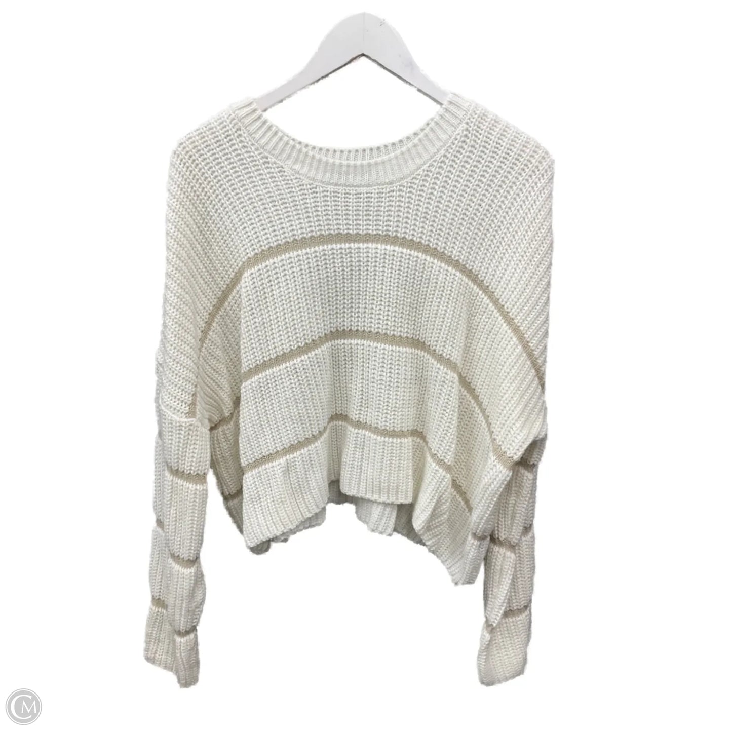 Sweater By Moon And Madison In Cream, Size: L