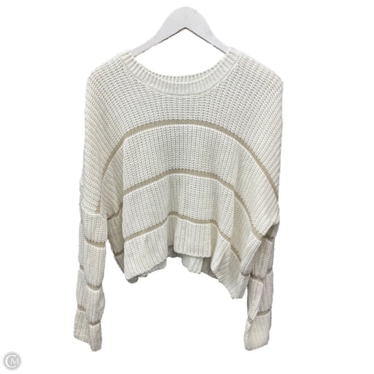 Sweater By Moon And Madison In Cream, Size: L