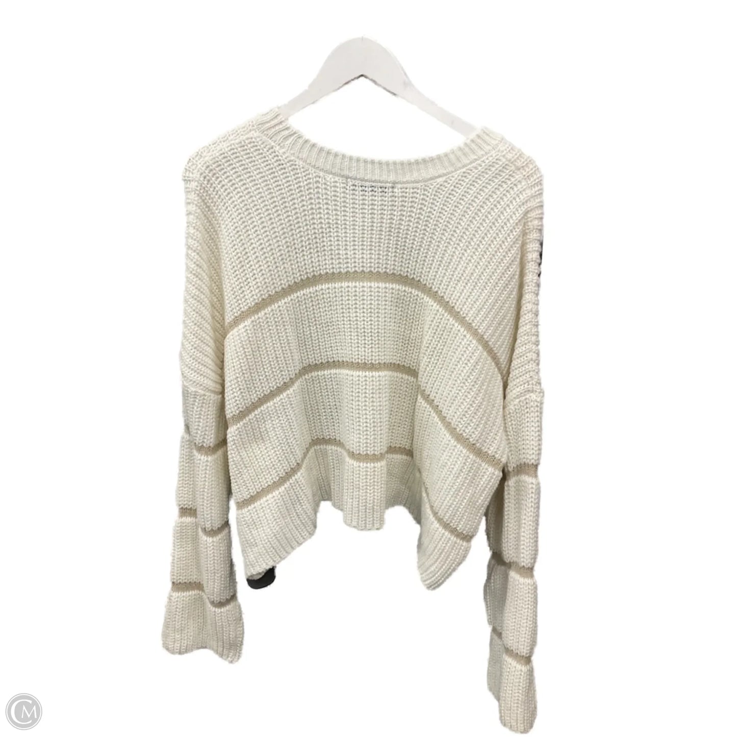 Sweater By Moon And Madison In Cream, Size: L