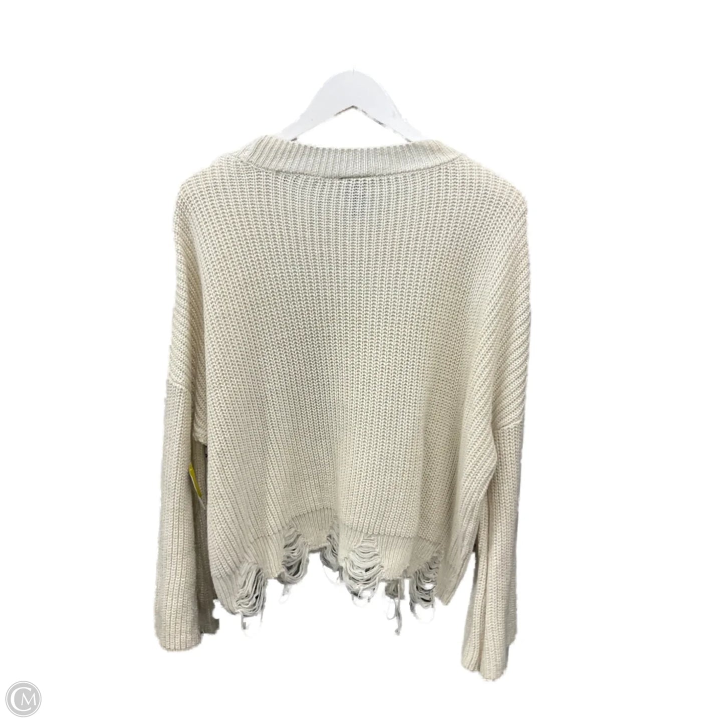Sweater By Daytrip In Cream, Size: L