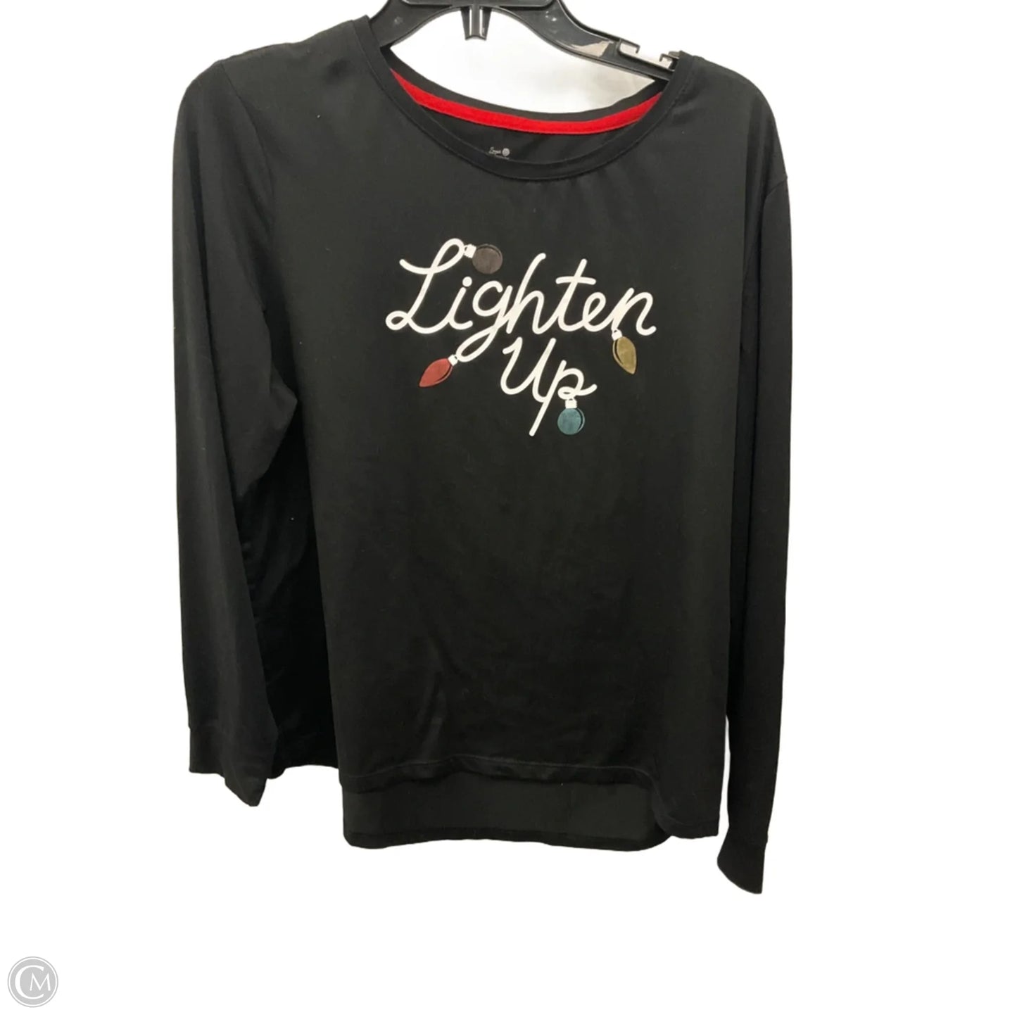 Lounge Set Pants By Secret Treasures In Black & Grey, Size: S