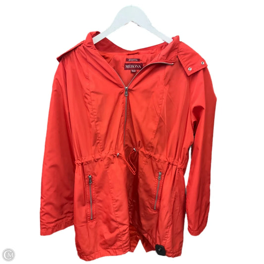Jacket Utility By Merona In Orange, Size: Xxl