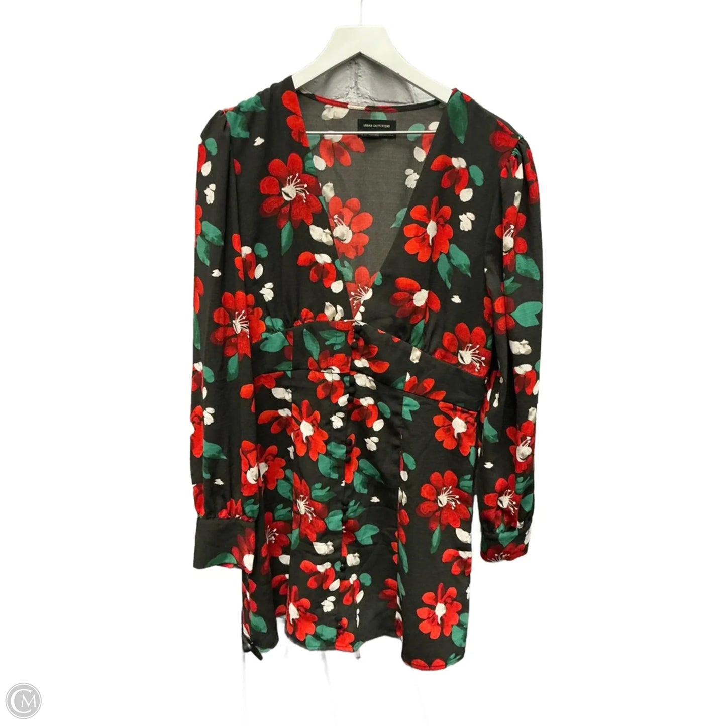 Dress Casual Short By Urban Outfitters In Black & Red, Size: Xl