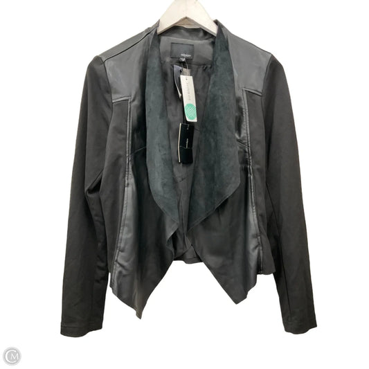 Jacket Moto By Clothes Mentor In Black, Size: M