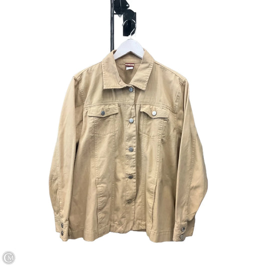 Jacket Other By Clothes Mentor In Tan, Size: L