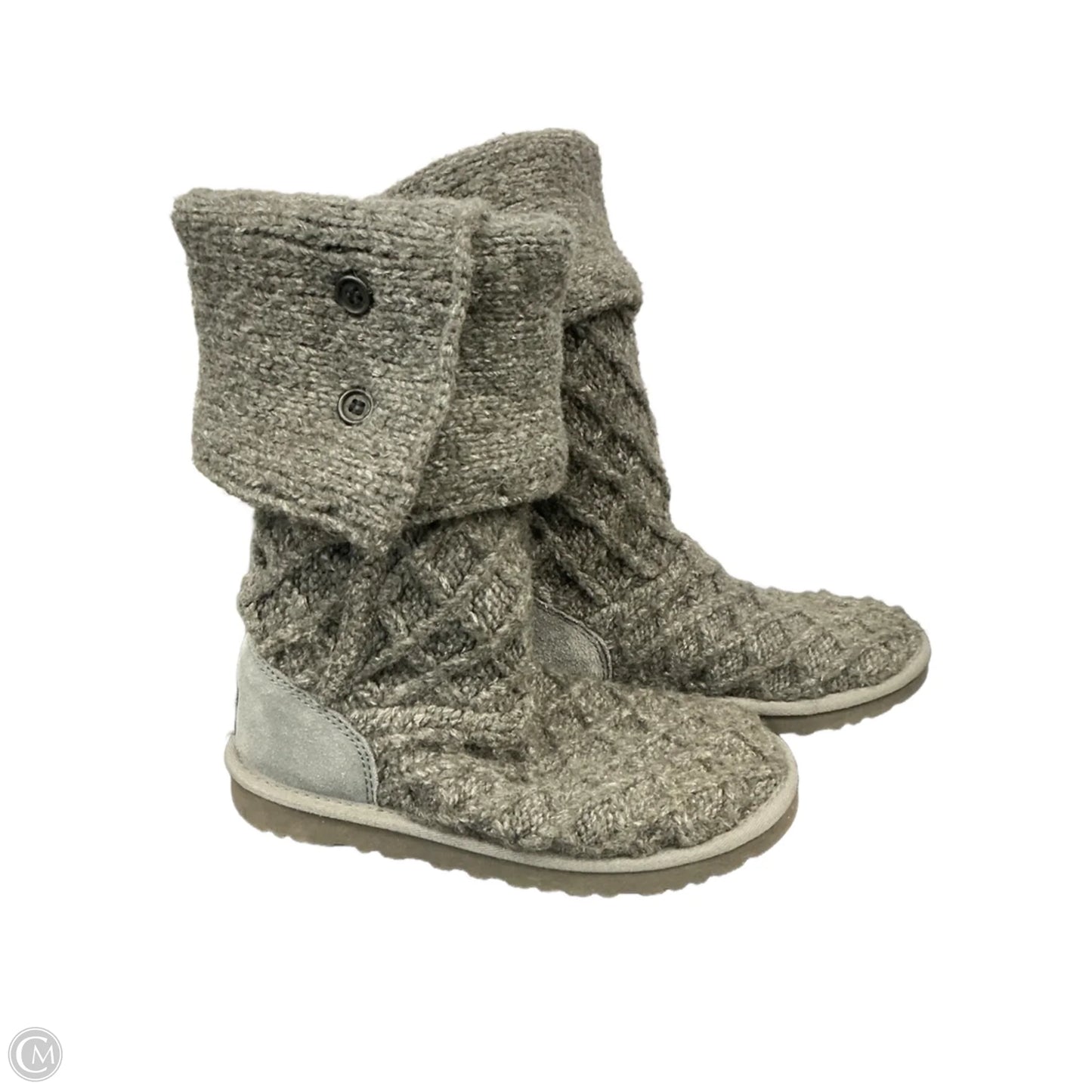 Boots Designer By Ugg In Grey, Size: 7
