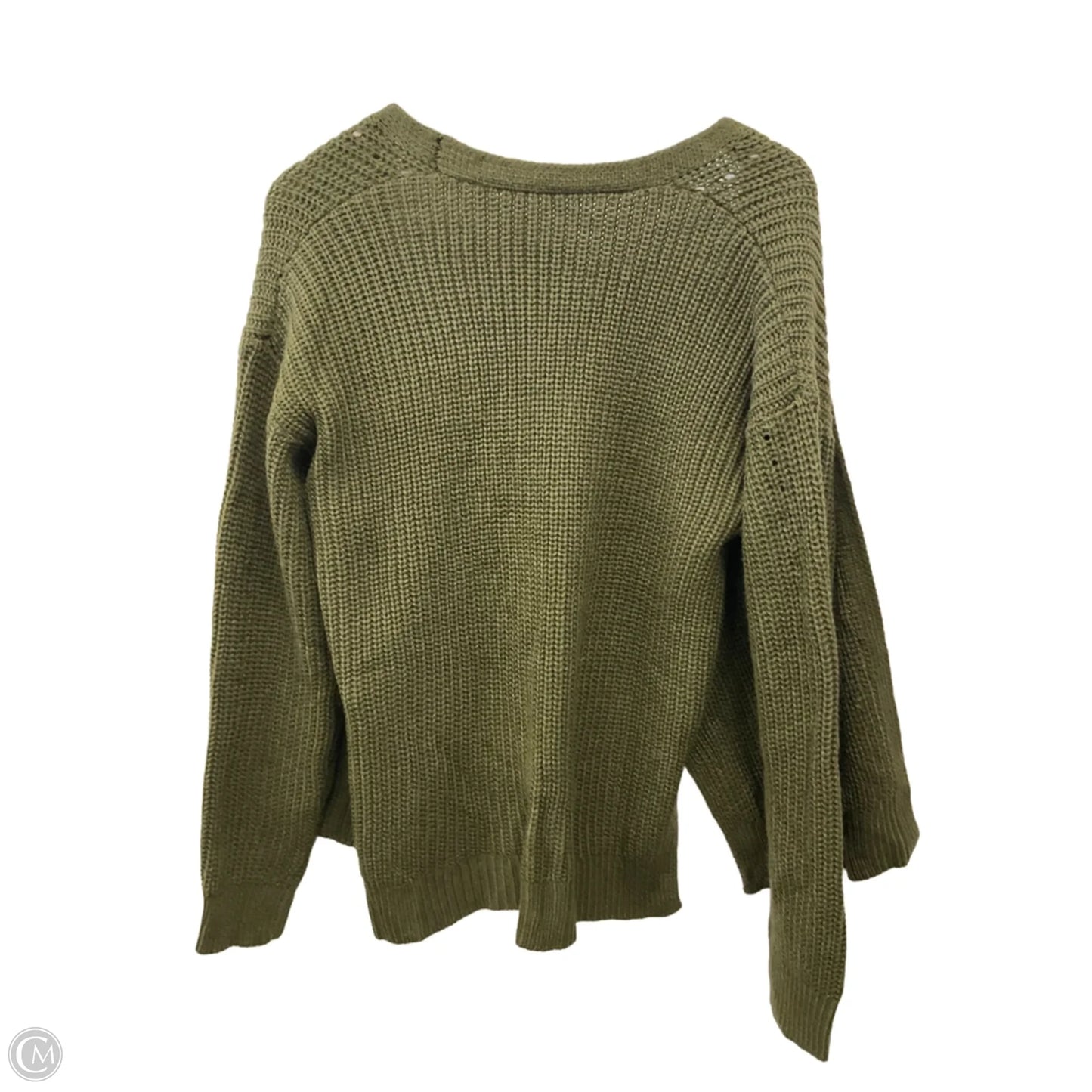 Sweater Cardigan By Shein In Green, Size: Xs