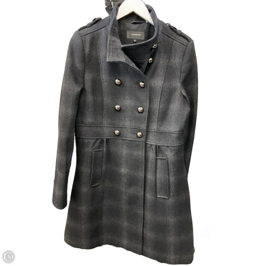 Coat Wool By Colebrook In Black & Grey, Size: M