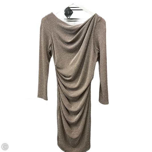 Dress Casual Midi By Betsy And Adam In Bronze, Size: 1x