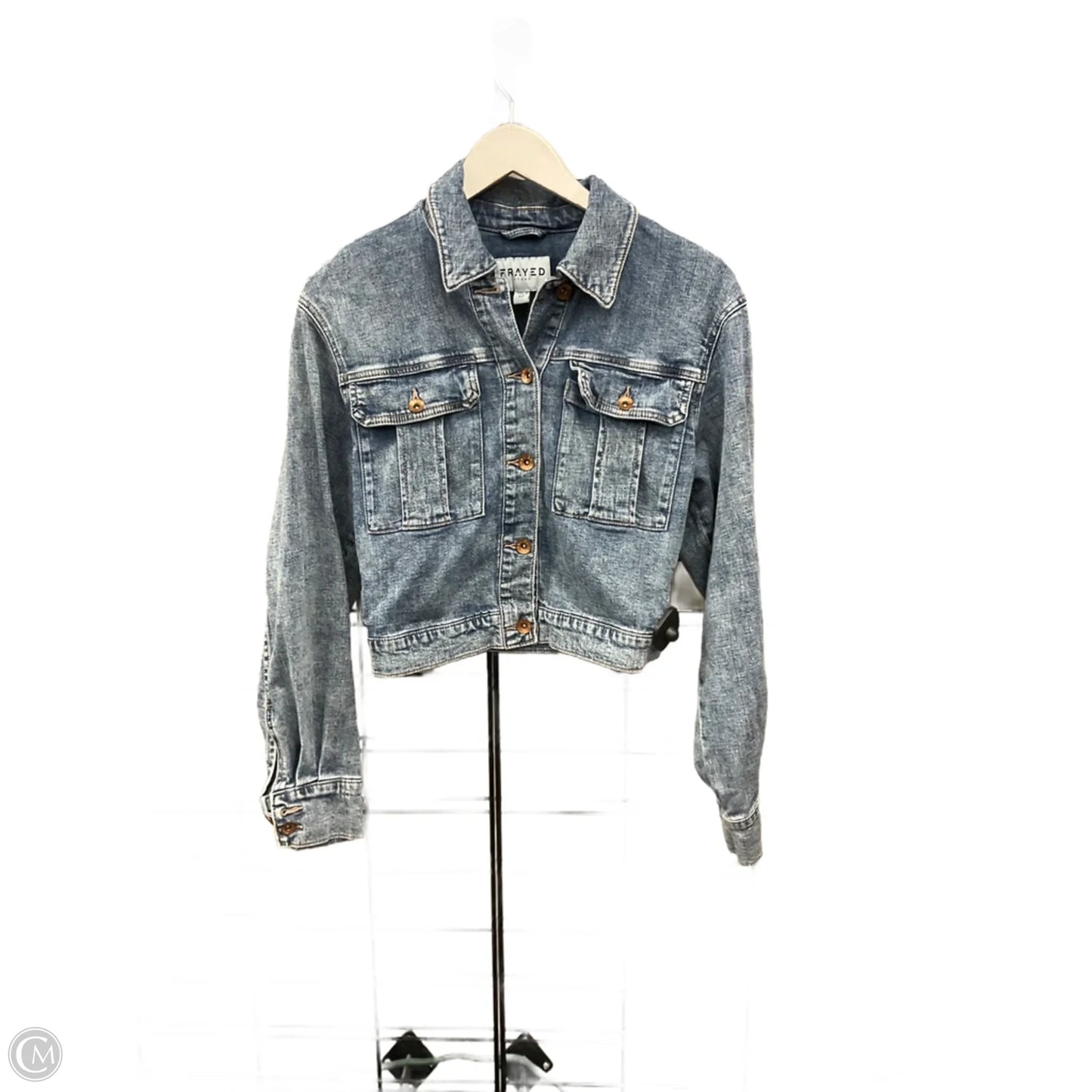 Jacket Denim By Clothes Mentor In Blue Denim, Size: Xs