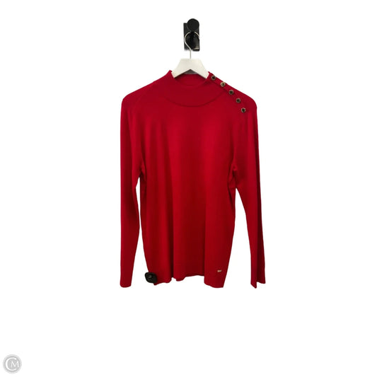 Sweater By Calvin Klein In Red, Size: M