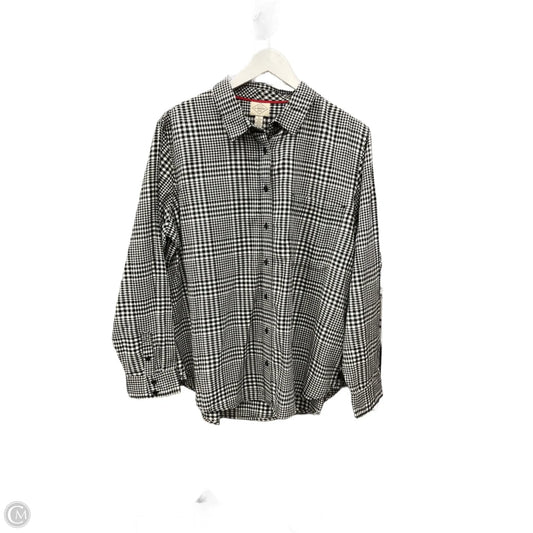 Top Long Sleeve By St Johns Bay In Black, Size: Xl