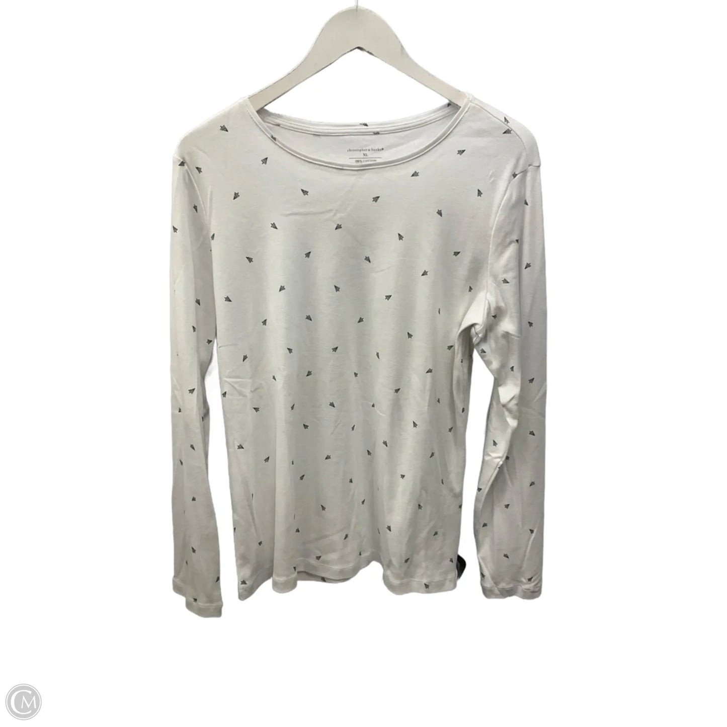 Top Long Sleeve By Christopher And Banks In White, Size: Xl