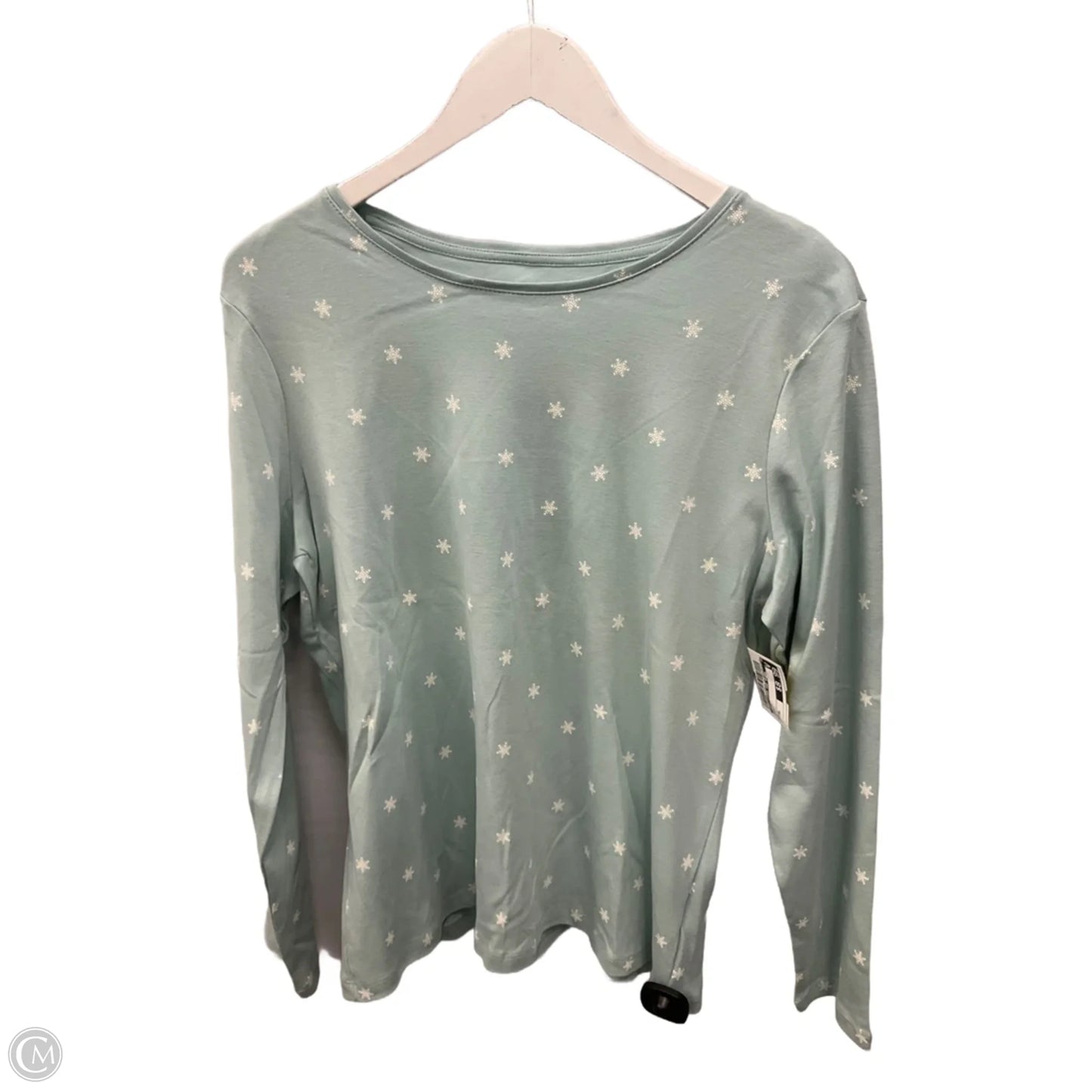 Top Long Sleeve By Christopher And Banks In Green, Size: Xl