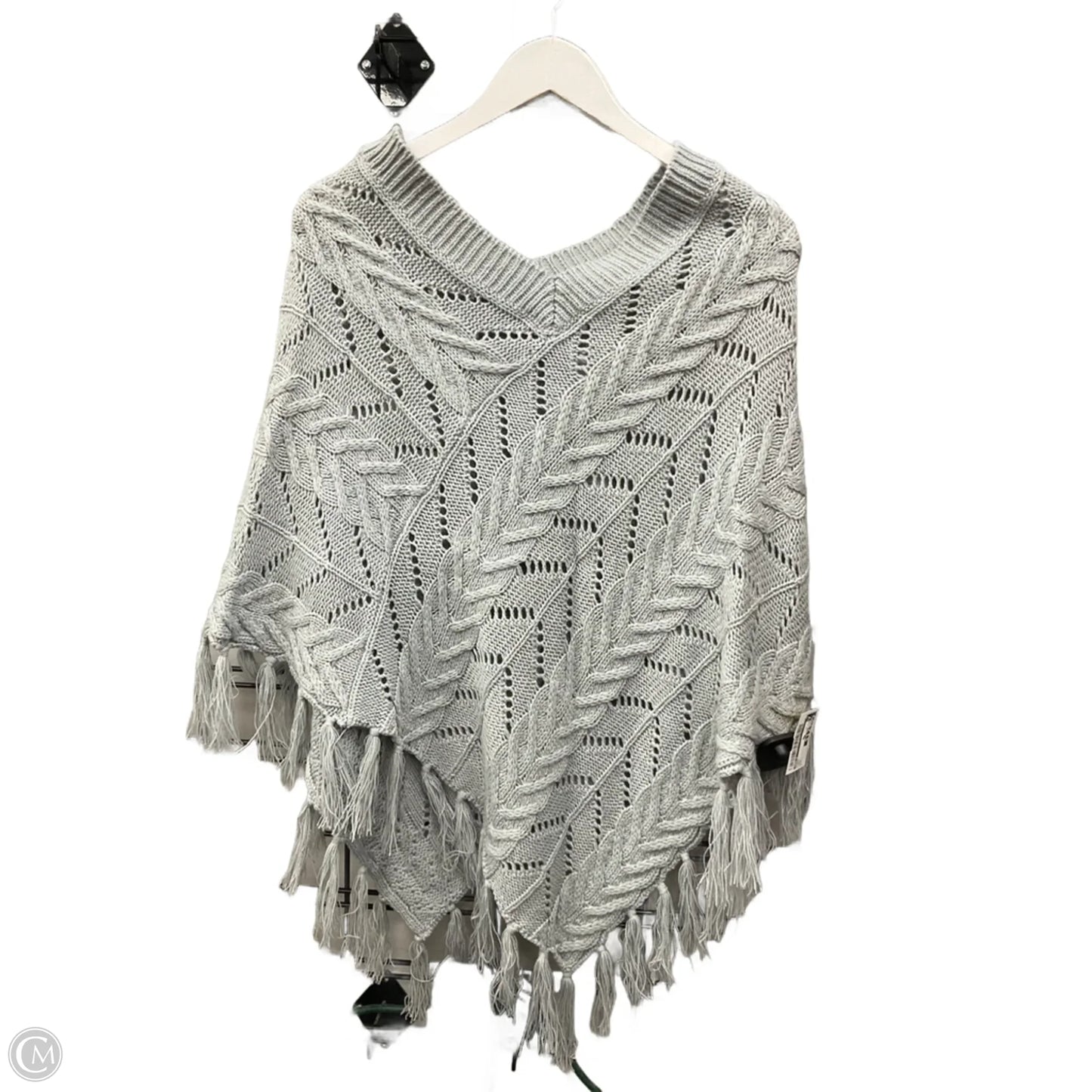 Shawl By Apt 9 In Grey, Size: L