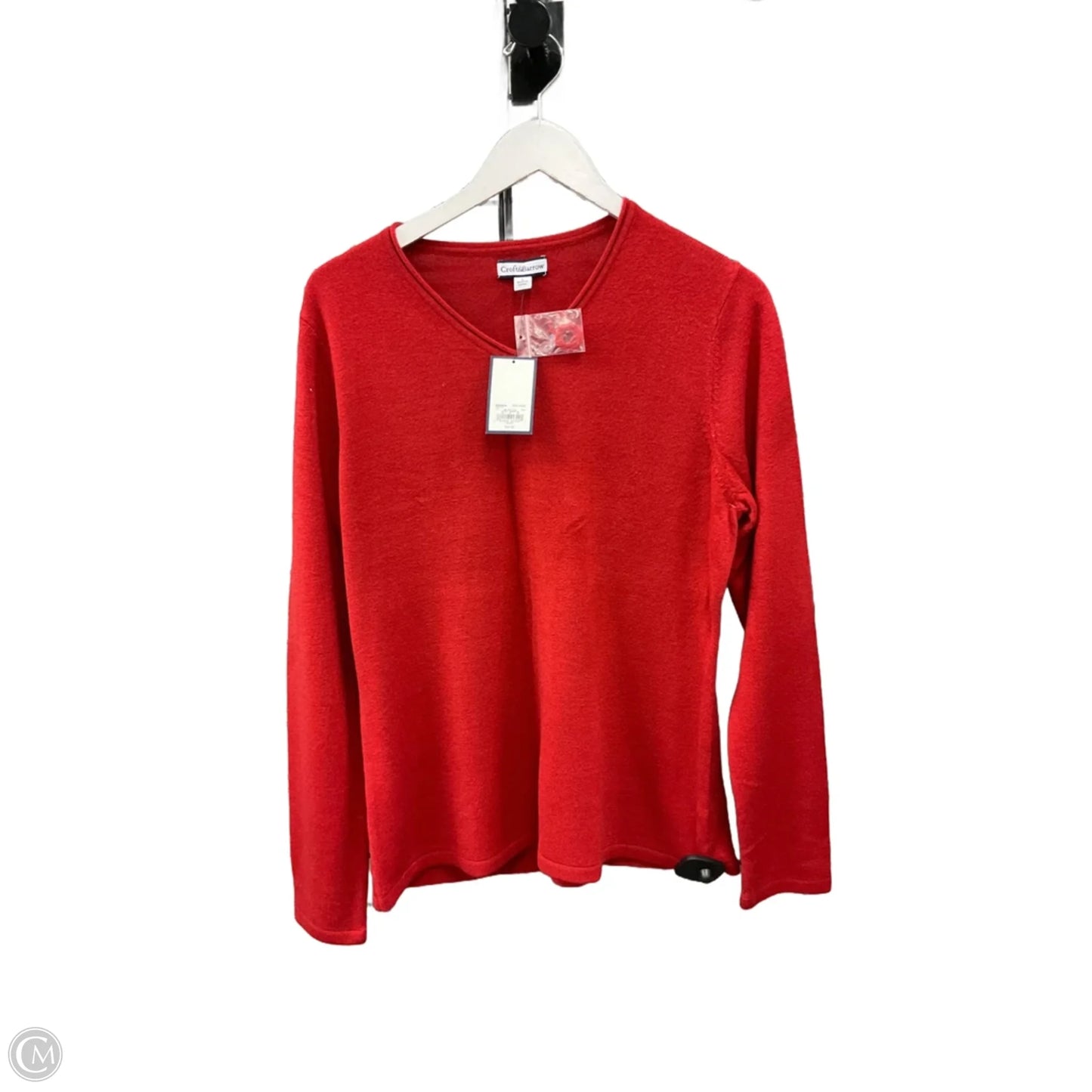 Sweater By Croft And Barrow In Red, Size: L