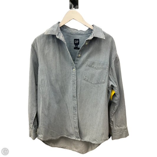 Top Long Sleeve By Gap In Striped Pattern, Size: S