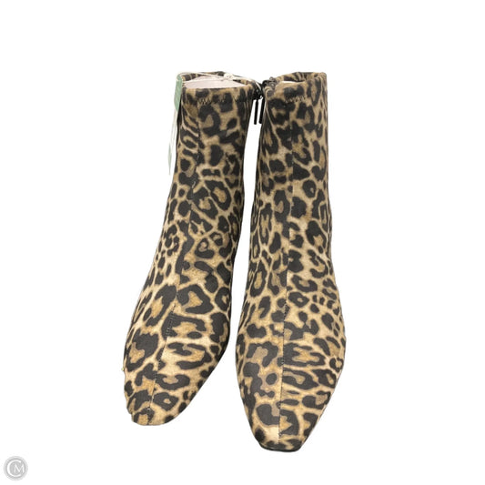 Boots Ankle Heels By Impo In Animal Print, Size: 8
