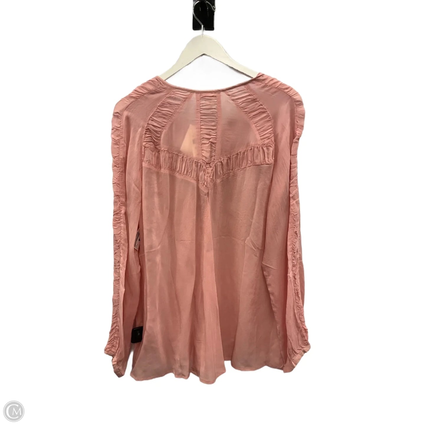 Top Long Sleeve By J. Jill In Pink, Size: 1x
