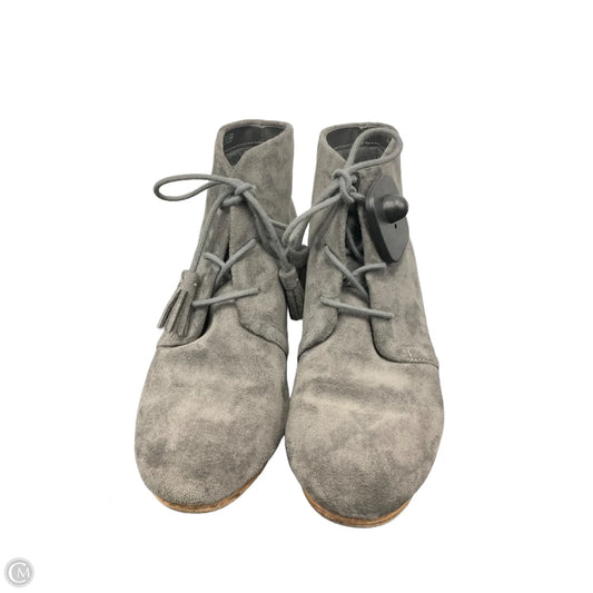 Shoes Heels Wedge By Dr Scholls In Grey, Size: 8