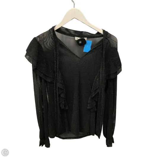 Top Long Sleeve By Hyfve In Black, Size: L